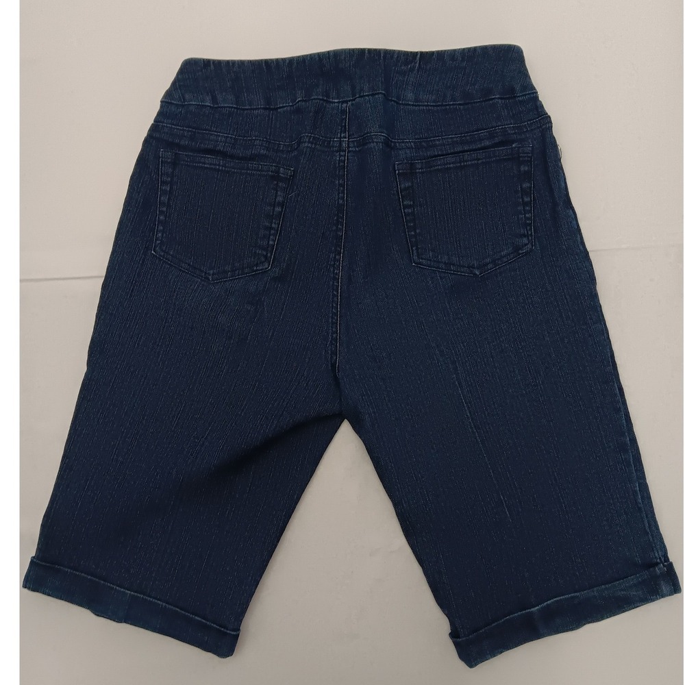 Soft Surroundings Women's Pull On Shorts Lot of 4 Denim Red Black Size Small - Picture 8 of 14